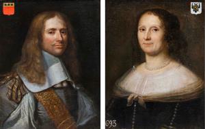 Follower of Philippe de Champaigne (Brussels, 1602 – Paris, 1674), Pair of portraits